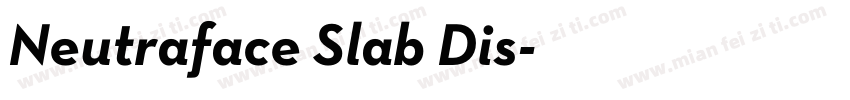 Neutraface Slab Dis字体转换
